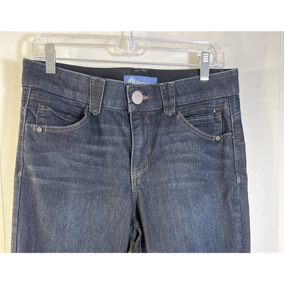 Democracy AB Technology Jeans Size 10 Mid Rise Skinny Stretch Dark Wash Blue - Picture 6 of 10